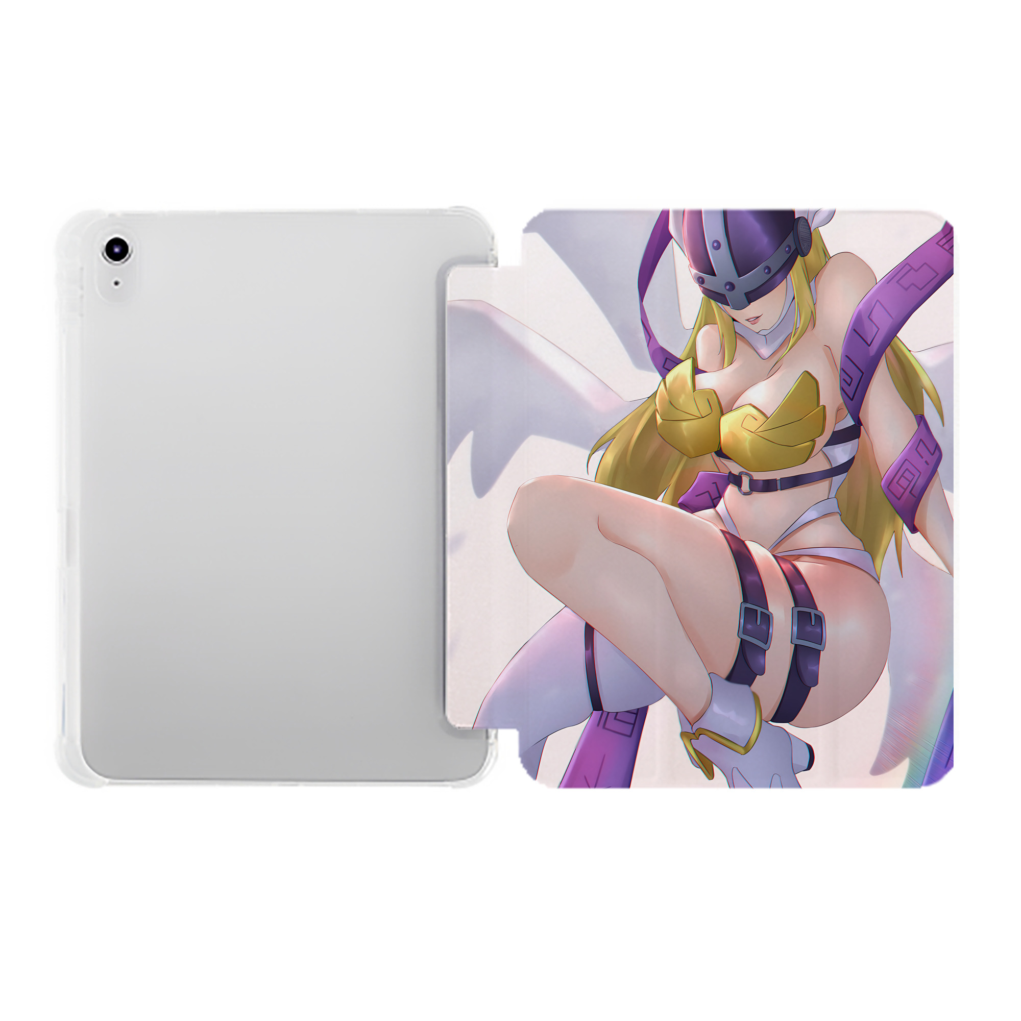 （画像用） Digimon デジタルモンスター/デジモン IPad ケース ペン収納付き 三つ折りスタンド PUレザー×シリコン 対応機種9.5/10.5/10.9インチ